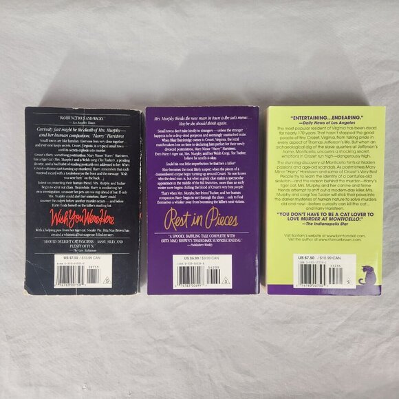 LOT OF 3 Rita Mae Brown and Sneaky Pie Brown Paperback Mystery Series Books 1-3 - Picture 3 of 3